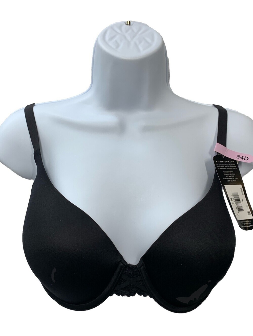 Maidenform DreamWire Underwire Bra No-Poke Push-Up Moderate Coverage Size 34D